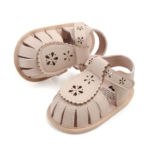 Image of Infant Baby Girls Boys Summer Sandals Premium Unisex Non Slip Rubber Soft Sole Breathable Toddler First Walker Outdoor Beach Shoes