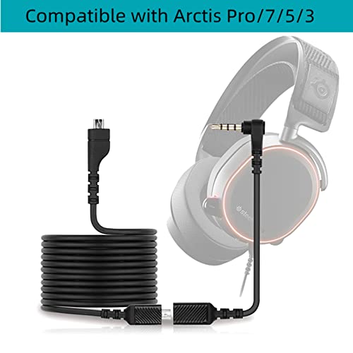 Cable de audio auxiliar desmontable para headset Arctis 5 130cm miniatura 3