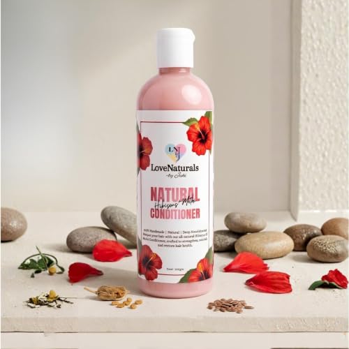 Image of Herbal Hibiscus,Methi Conditioner & Flaxseeds | Anti Hair Fall, Frizz Control & Hair Growth | Sulfate-Free, Paraben-Free Natural Hair Conditioner for Men & Women (200ml)
