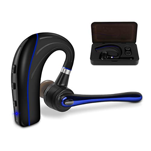 HonShoop Wireless Bluetooth Headset, Handsfree Bluetooth Earpiece V5.0 in Ear with Stereo Mic