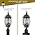Ciata Outdoor Post Lights, Outdoor Lamp Post Light Pole Post Lantern Lamp Post Outdoor Lighting, Clear Glass, Black Finish. Voltage: 120, Wattage: 60, Clear Beveled Glass Panels.