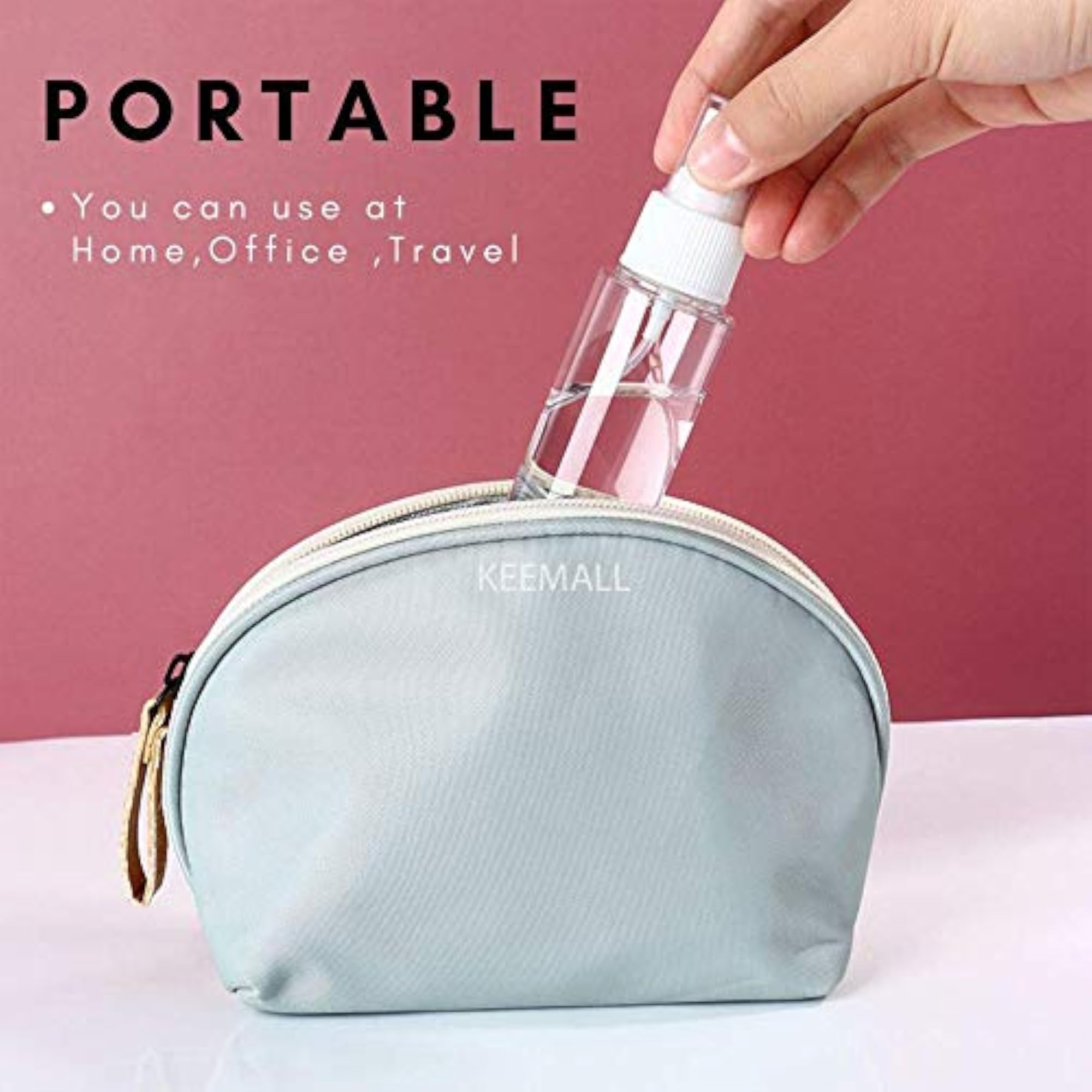 Multipurpose Empty Transparent PET Bottle with Lotion Pump, 100 ml, Pack of 6