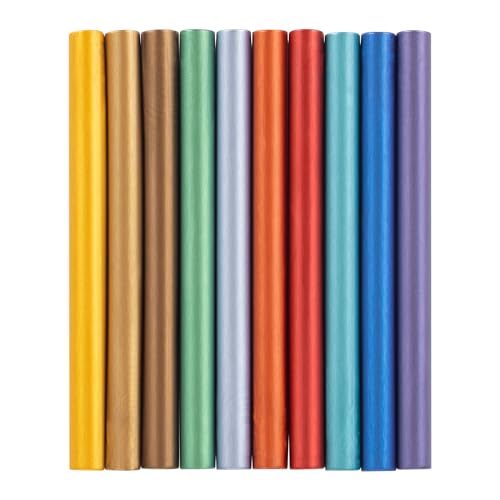 10PCS Wax Seal Glue Gun Wax Seal Sticks for Stamp Letter Envelope Wedding Invitation