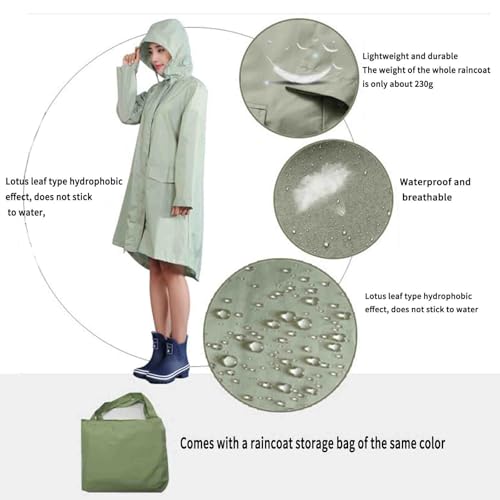 Poncho de chuva impermeável para adultos capa de chuva feminina embalável capa de chuva jaqueta de c