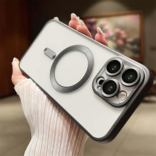Coque de chargement magnétique pour iPhone 16 Pro Max coque transparente mate