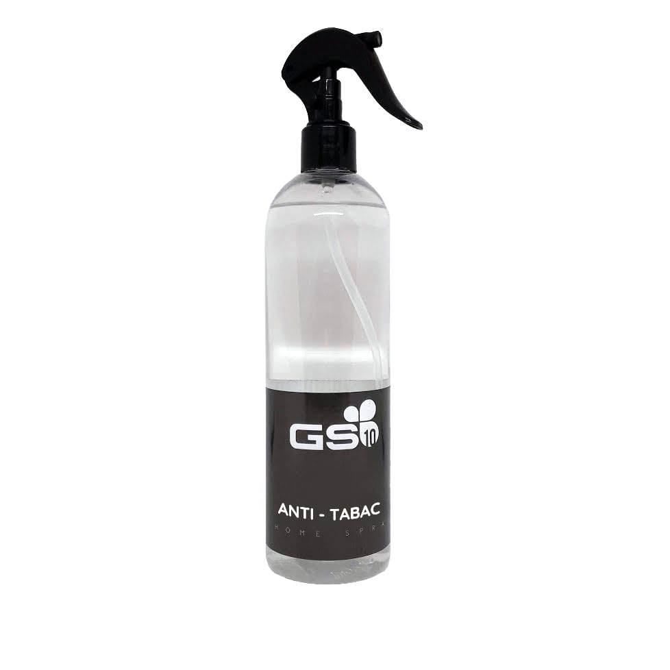 GS10 Ambientador HOME - Ambientador de Hogar, Oficina y Tienda Elegante - Gama Premium para Ambientes Elegantes - Ambientador Spray Líquido Larga Duración - 500 ml (anti-tabac)