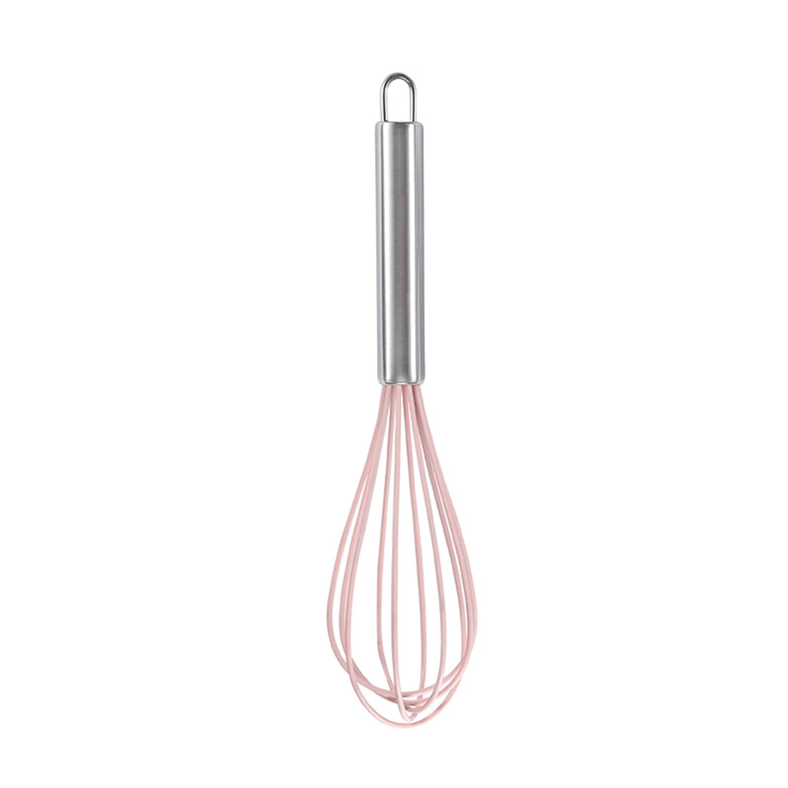 Nihenhao Pink Manual Silicone Whisk Manual Eggs Beater Kitchen Tools Cake Baking Utensil Mixer For Baking And Cooking