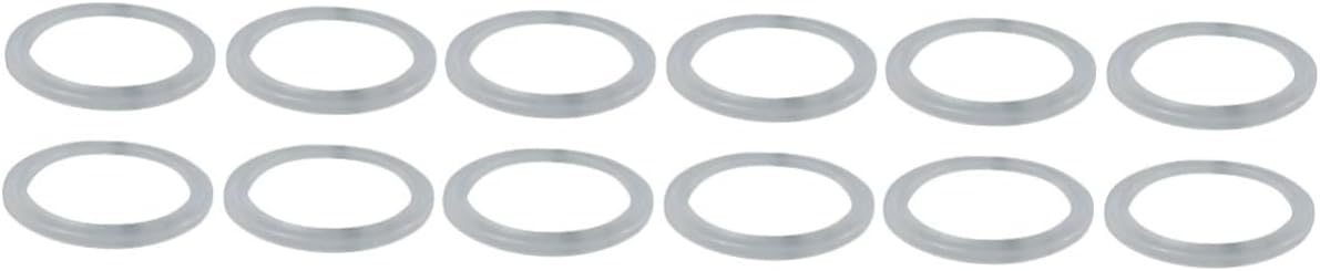 ABOOFAN 12pcs Silicone Seal for Insulated Cup Lids Replacement Sealing Gaskets Easy to Clean for Health Fits Outer Diameter Inner Diameter White