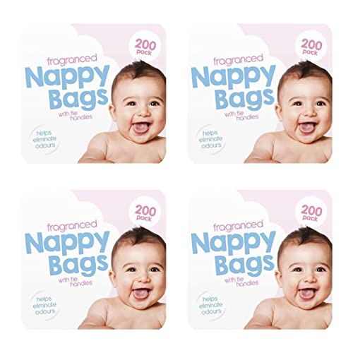 ZYBUX - Jumbo Packs Bolsas Desechables para Pañales Fraganciados (4x200) - 800 bolsas