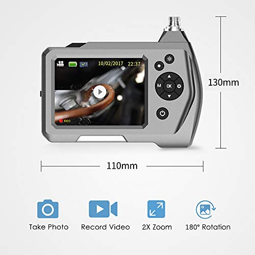 Loijon Câmera de inspeção de endoscópio endoscópio industrial Micro Câmera de endoscópio digital HD