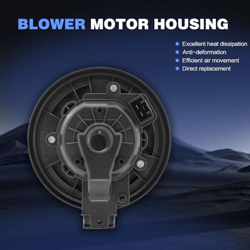 Image of HVAC Heater Blower Motor with Fan Cage 700274, PM9393 | Compatible with 2012-2019 Ford Explorer & Flex & Taurus,2012-2016 Lincoln MKT&MKS