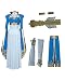 miccostumes Women's Princess Link Cosplay Costume Blue Outfit with Accessories (M)