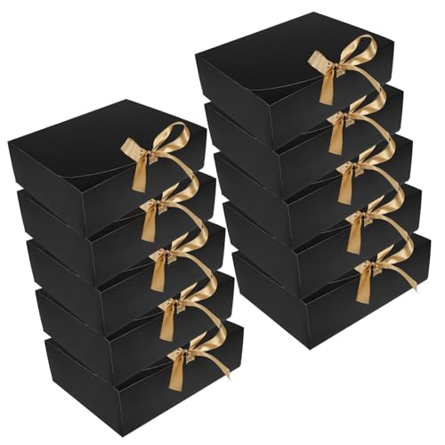 VALICLUD 10個折り み式 付 婚ボック カードボード製 ケーキ 用パッケー カー