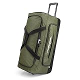 Pacific Gear Rollende Duffel Räder, 76,2 cm Gepäck, Hockeytasche, strapazierfähig, Grün, 30-Inch