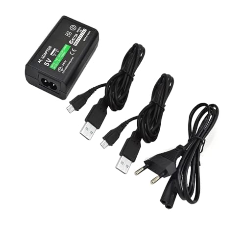 CHILDMORY Adaptador de alimentación Sector con Cable de Carga USB para PS Vita 2000 Consola