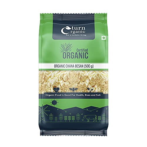 Turn organic chana besan, 500g (Pack Of 2) Turn organic chana besan, 500g (Pack Of 2)