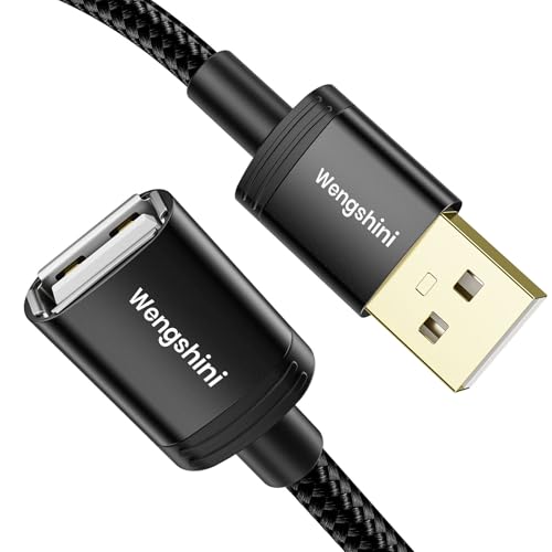Wengshini USB 2.0 Verl&auml;ngerungskabel 10M, A Stecker anf A Buchse, High Speed Daten&uuml;bertragung, kompatibel mit Drucker, Scanner, Kamera, Tastatur, Kartenleser, Festplatte, USB-Stick usw