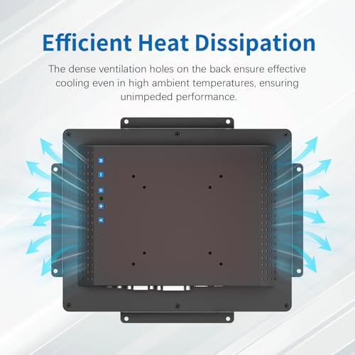 Image of 10.4 Inch Open Frame Touch Monitor, PCAP 10-Point Touch Industrial Touchscreen Monitor, with HDMI /VGA /DVI Interface, Active Matrix TFT LCD,LED Backlight, with VESA Mount