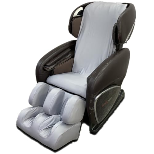 Massage Chair Cover - Full Body Shiatsu Dust Protection, Zero Gravity Recliner Chair Covers, Washable Stretch Fabric Universal Slipcovers, Gray, Body+Foot