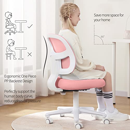 Ergonomic Kids' Desk Chairs, Height & Depth Adjustable Kids Study Chair, Cute Kids Office Chair. Perfect For Home, School And Library. No Armrests. #TOP5