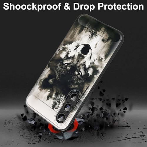 smauncucn for Galaxy S24 Plus Case,Soft TPU Slim Fashion Anti-Fingerprint Non-Slip Protective Phone Case Cover for Samsung Galaxy S24 Plus (6.7") 2024,Wolf in the Forest - image 4
