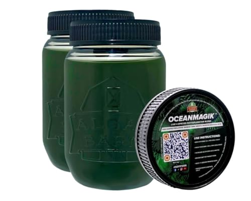 OceanMagik Live Phytoplankton Blend - Tetra x Nanno x Iso x Thal Phyto Food for Coral and Copepod...