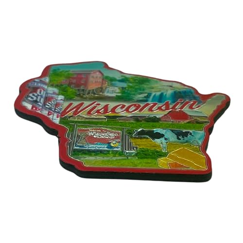 Imán Decorativo Wisconsin Pequeño 2 Pulgadas miniatura 2