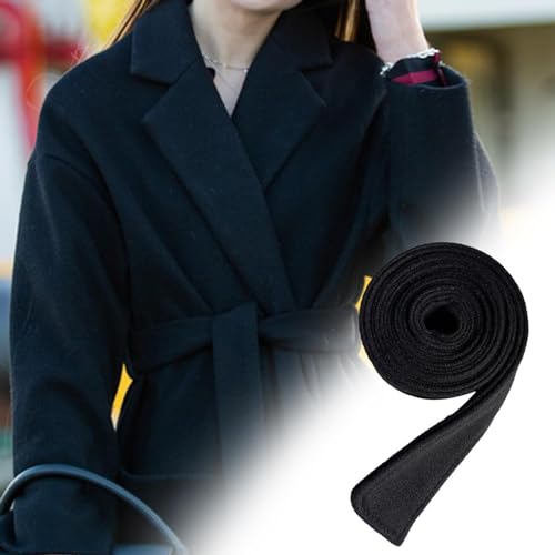 Women Woolen Overcoat Waist Belt Long Enough Coat Belt Wide Waist Belt for Street4