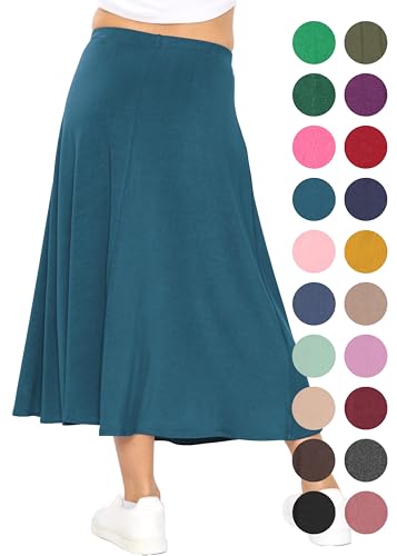 Image of STRETCH IS COMFORT Girls Skirts Flowy A Line Knee Length and Ankle Length | Elastic Waist, Kids School Skirt, Girls Maxi Skirt, Black Skirt For Girls, Faldas Para Ninas, Girls Long Skirt, Long skirts