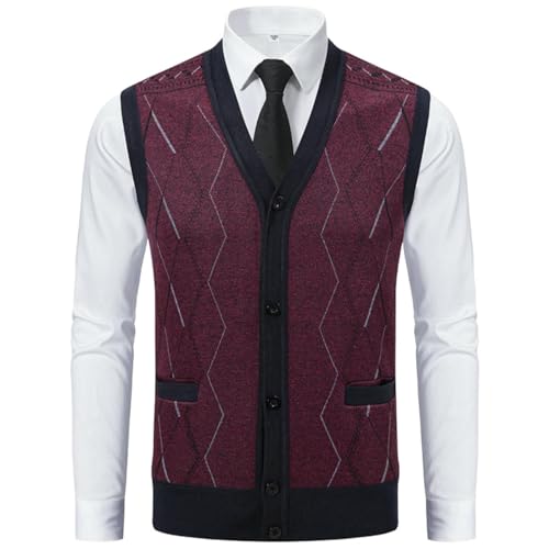 Chaleco de punto para hombre capa interior térmica para combatir el frío en otoño gris