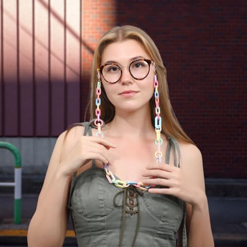 Image of Acrylic Glasses Chain Holder for Women Sunglasses Lanyard Necklace Decorative Chain Eyewear Retainer Eyeglass Strap