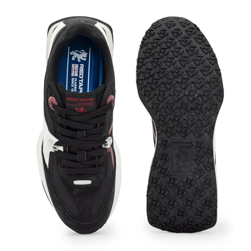 Red Tape Men's Fashion Casual lace Up Sneakers Shoe, Stylish Low Top Chunky Dress Up Sneaker for Office, Walking, Running, Summer Daily Wear, Gym, Outing, Breathable Slip On Design with Non-Slip Sole3