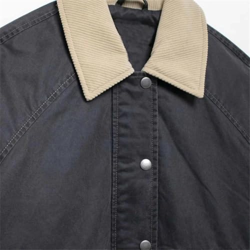 Fnfmrfmr Dark Gray Women's Casual Jacket: Effortlessly Stylish, Versatile Elegance - Image 3