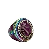 Discount Sports Rings Basketball Championship Ring — Rainbow Body, Painted Ball/Basketball Awards/Basketball Rings (Champion)