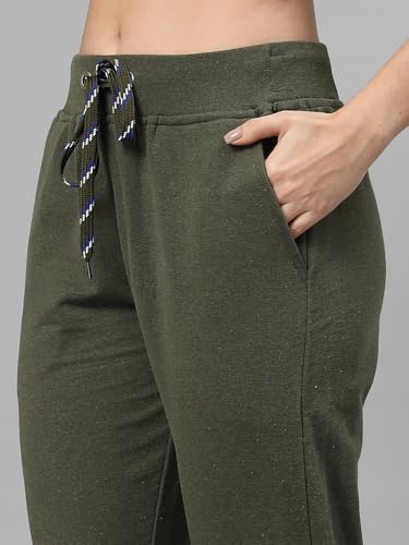 Image of UZARUS Women's Cotton Regular Fit Joggers Track Pants with 3 Pockets