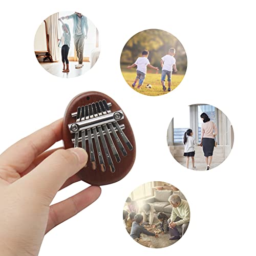 Mini Kalimba 8 touches WorthPlanet Mini piano à pouce exquis piano à doigt en bois portable avec lanière noire pour… - Les Beatles, Paul McCartney, John Lennon, RIngo Starr, George Harrison Mini Kalimba 8 touches WorthPlanet Mini piano à pouce exquis piano à doigt en bois portable avec lanière noire pour… – Image 5