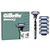 Gillette Mach3 Regolabarba Uomo, Lame Rasoio a Mano Libera, 1 Manico e 6 Lamette da Barba da 3 Lame, Facile Risciacquo, con Gel Lubrificante, Fino a 15 Rasature con 1 Testina, Gillette Mach 3