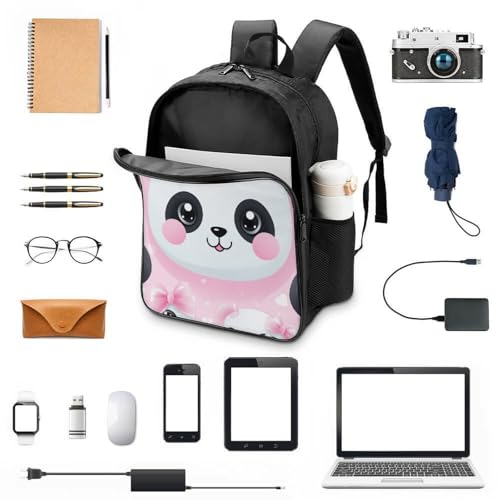 Sac à dos d'école Panda 3D grand volume pour ménager le dos