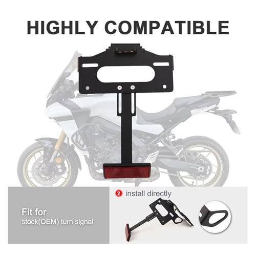 Support plaque d'immatriculation Tracer 9 GT pour vos roadtrips et sorties - 4