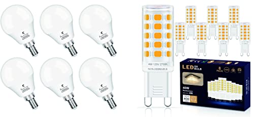Sailstar 6Pack A15 Led Bulb Warm White 2700K & 8Pack Non-Dimmable G9 Warm White 2700K #TOP9