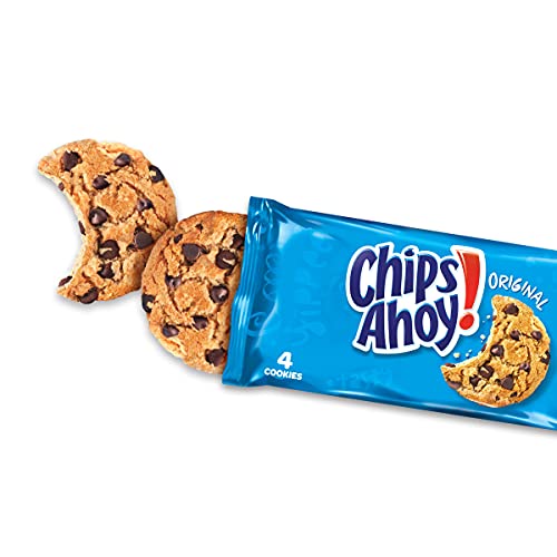 NABISCO CHIPS AHOY! CHIPS AHOY! Original Chocolate Chip Cookies, 6 Total Snack Packs (4 Cookies Per Pack)
