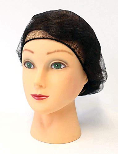 Latex Free Caps Hair Nets Salon Spa Food Service 1000 Pack 18 Black