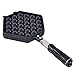 Cabilock Gaufrier Antiadhésif Oeuf Bulle Pan Gaufres en Alliage D'aluminium Eggettes Pan Gaufre Gâteau Cuisson Moule Plaque pour La Maison Cuisine
