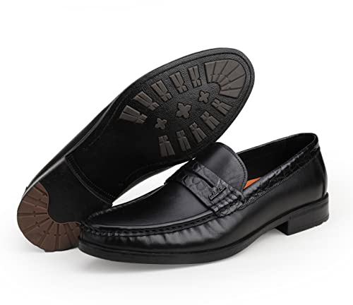 Men's Genuine Leather Loafers Crocodile Printed Slip On Soft Driving Dress Shoes #TOP2