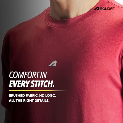 Image of Boldfit Tshirt for Man Regular fit Gym t Shirts for Men Workout Active wear t Shirt for Man Running Mens t-Shirts Running Tshirt for Men Workout Gym wear Mens