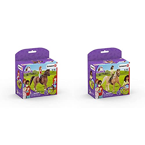 Schleich 42411 - Horse Club Hannah & Cayenne & 42414 - Horse Club Sarah & Mystery