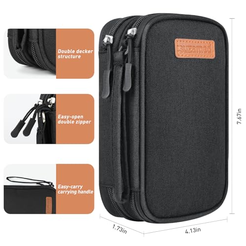 insulin cooler travel case double layer medicine kit diabetes travel case portable medicine organizer with 2pack 150g ice pack tsa approved for insulin pens diabetic supplies black