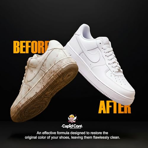 Image of CupidCare Shoe Cleaner Foam (150 ml) with Free Brush & Lace and Soak Cleaner