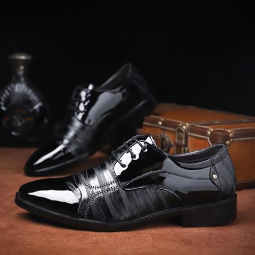 Men's Stylish Leather Dress Shoes, Formal Business Footwear - Ideal for Office Days, Business Meetings & Formal Events3