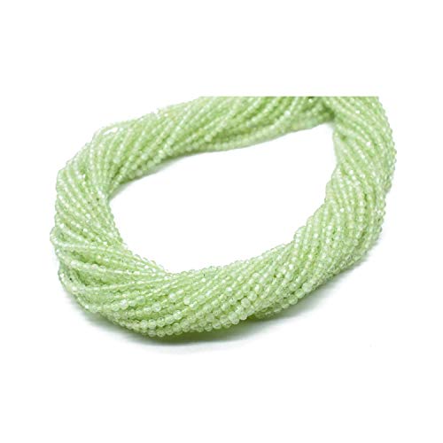 Perles Prehnite naturelle 2mm pour collier de perles et fabrication de bijoux artisanaux